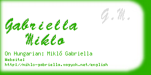 gabriella miklo business card